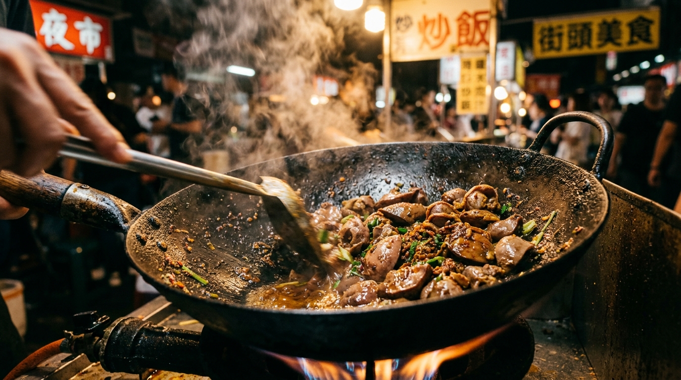 Potongan ati ampela ayam segar bebas bau anyir dari supplier Tricik Cengkareng untuk isian nasi goreng gila premium