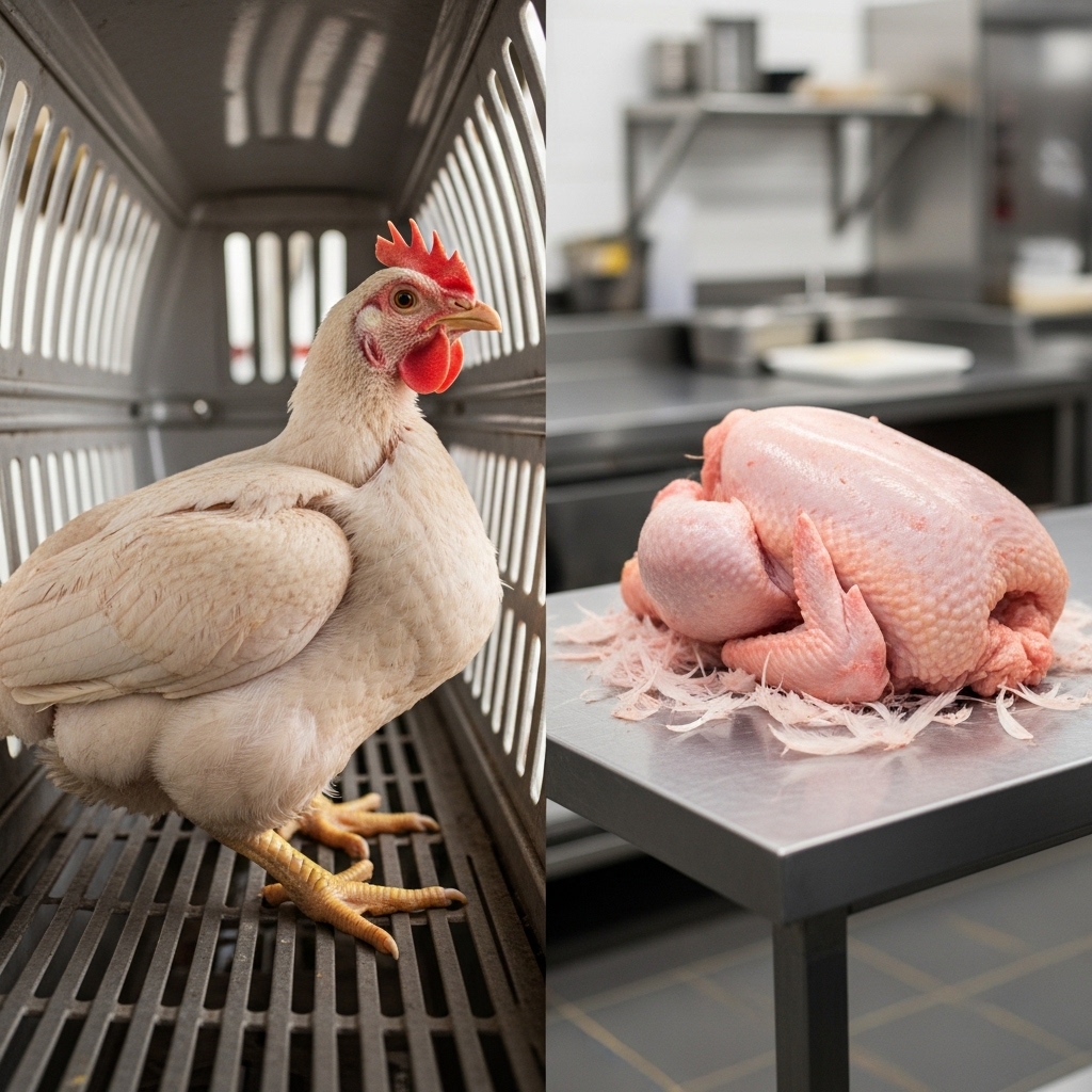Perbandingan komoditas pasokan ayam hidup dan karkas bersih segar dari distributor Tricik untuk operasional B2B.