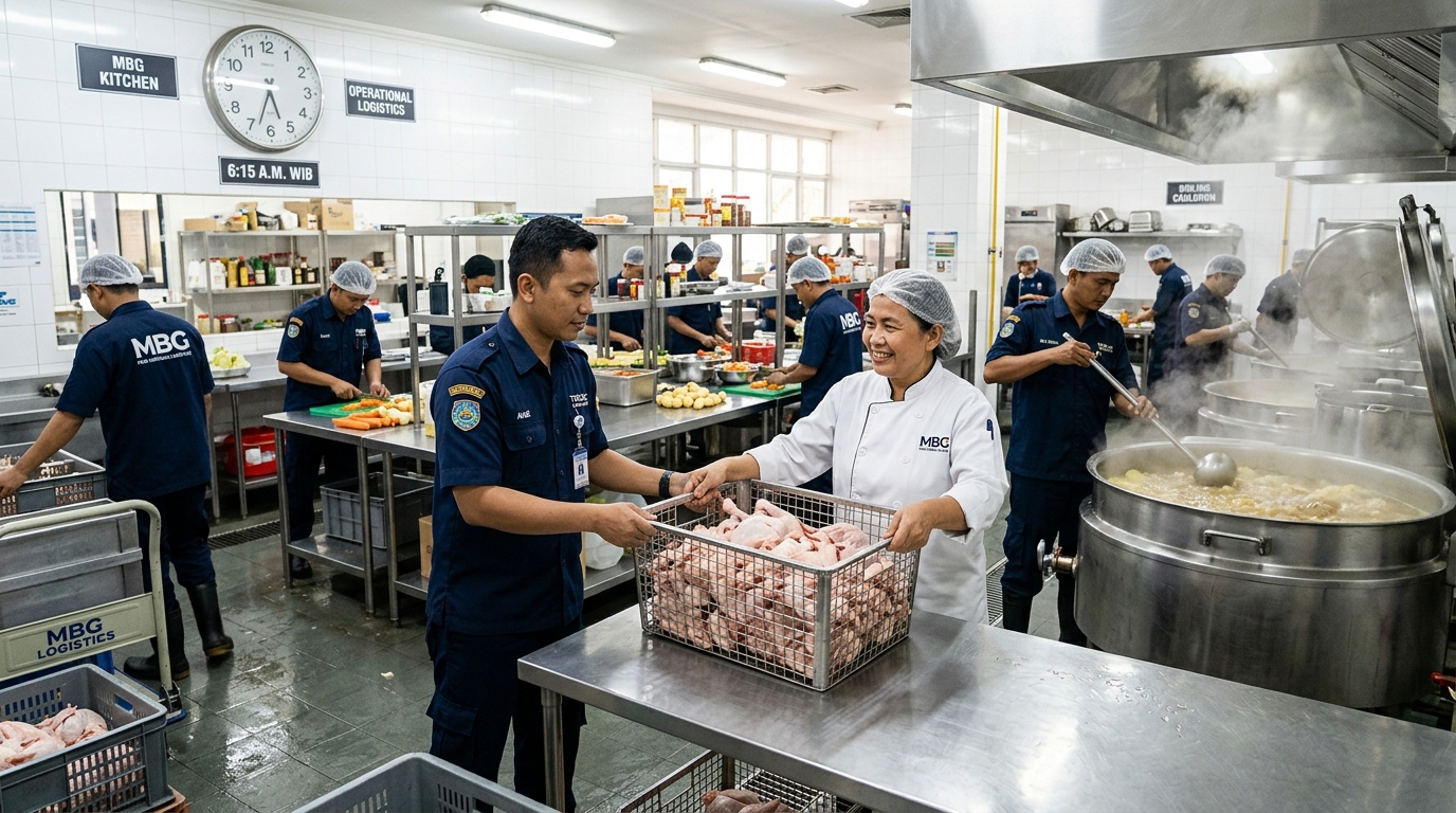 Ketepatan waktu pengiriman logistik ayam segar Tricik Cengkareng untuk mengatasi keterlambatan jadwal masak di Dapur MBG
