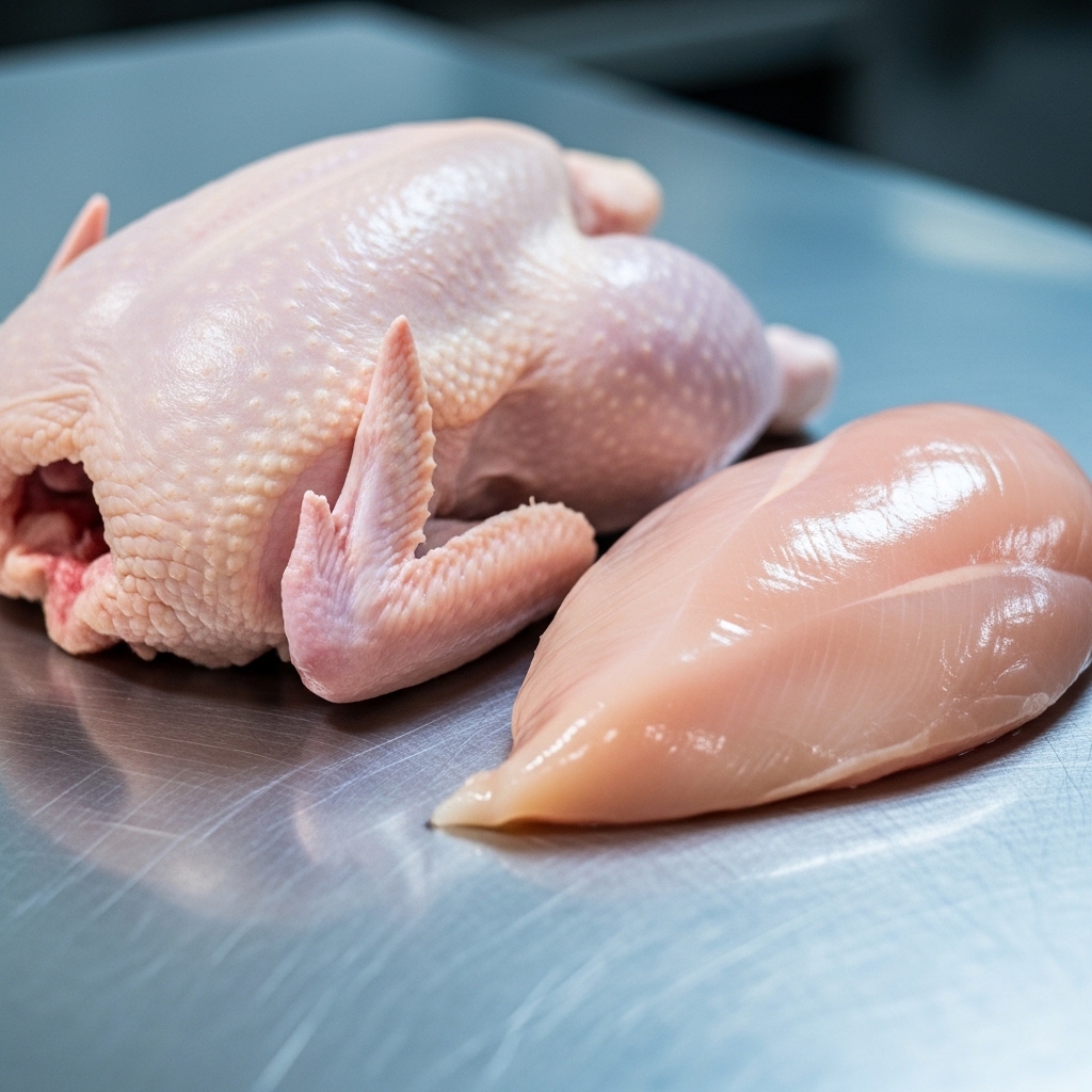 Perbandingan efisiensi boneless dada fillet dan ayam utuh karkas segar dari Tricik untuk operasional usaha steak ayam B2B