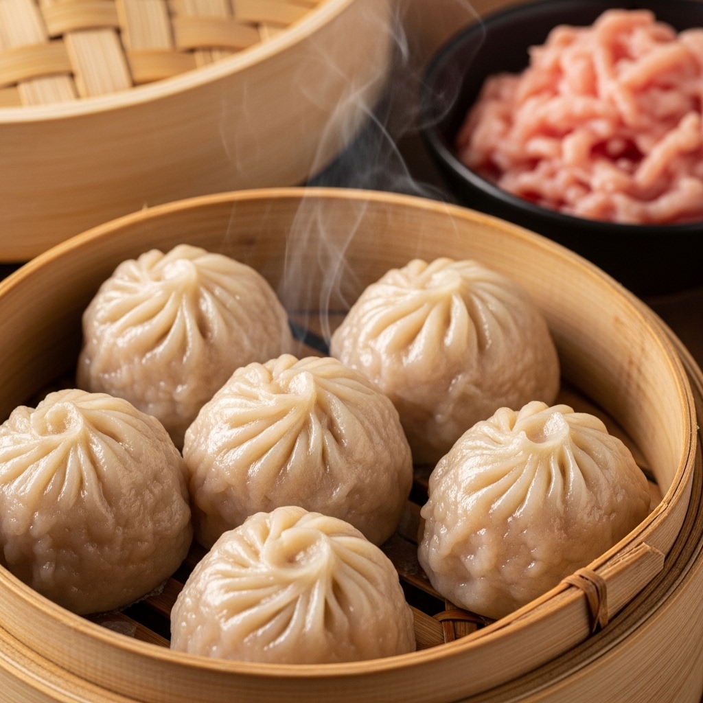 Dimsum siomay ayam umami dengan ekstrak kolagen dan lemak alami dari karkas ayam potong segar Tricik.