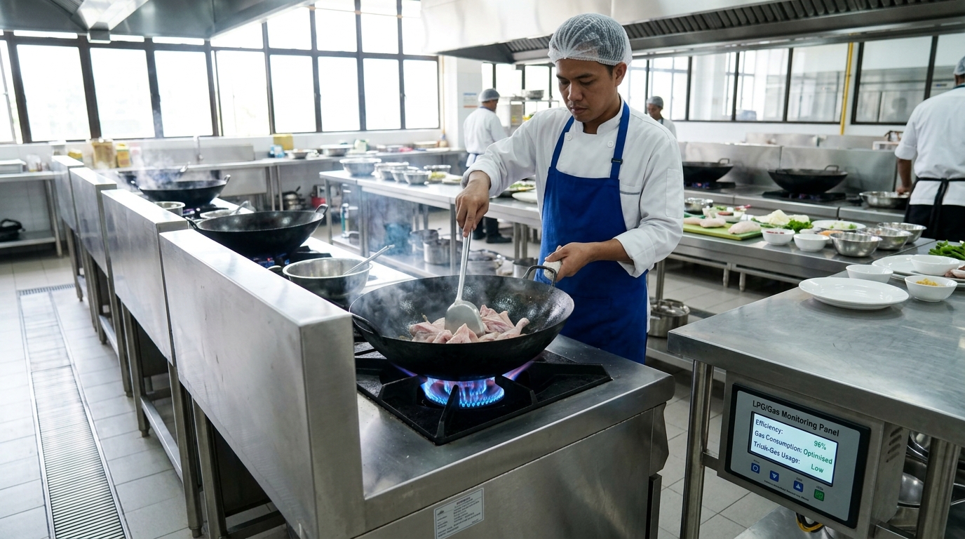 Efisiensi konsumsi gas industri di Dapur MBG melalui durasi pemasakan yang lebih cepat dengan menggunakan karkas ayam segar kesat Tricik Cengkareng