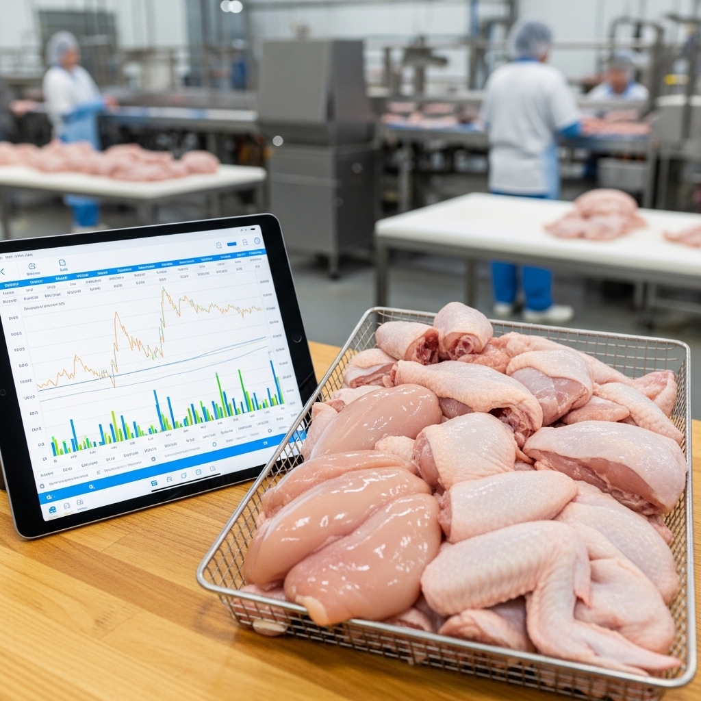 Transparansi pergerakan harga ayam potong grosir B2B mengikuti fluktuasi pasar broker di fasilitas Tricik Cengkareng