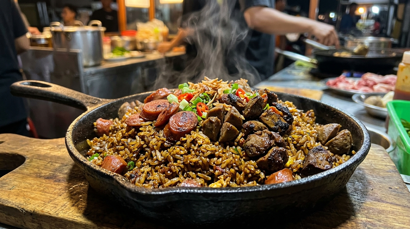 Grosir ati ampela ayam segar Tricik Cengkareng untuk isian tumisan Nasi Goreng Gila yang bebas bau langu