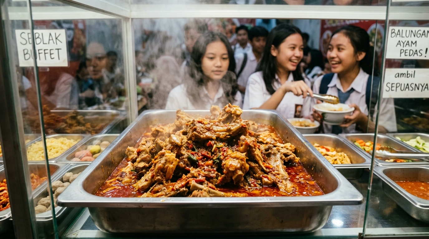 Grosir tulang rongkong ayam segar dari Tricik Cengkareng untuk topping balungan seblak prasmanan cuan tinggi
