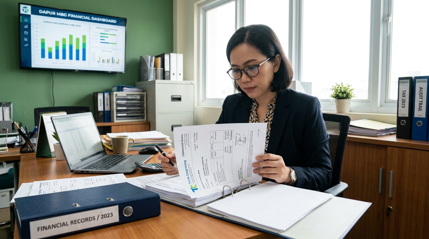 Kepatuhan administrasi legal dan perpajakan Dapur MBG dengan integrasi bukti transaksi B2B profesional berbadan hukum dari Tricik Cengkareng
