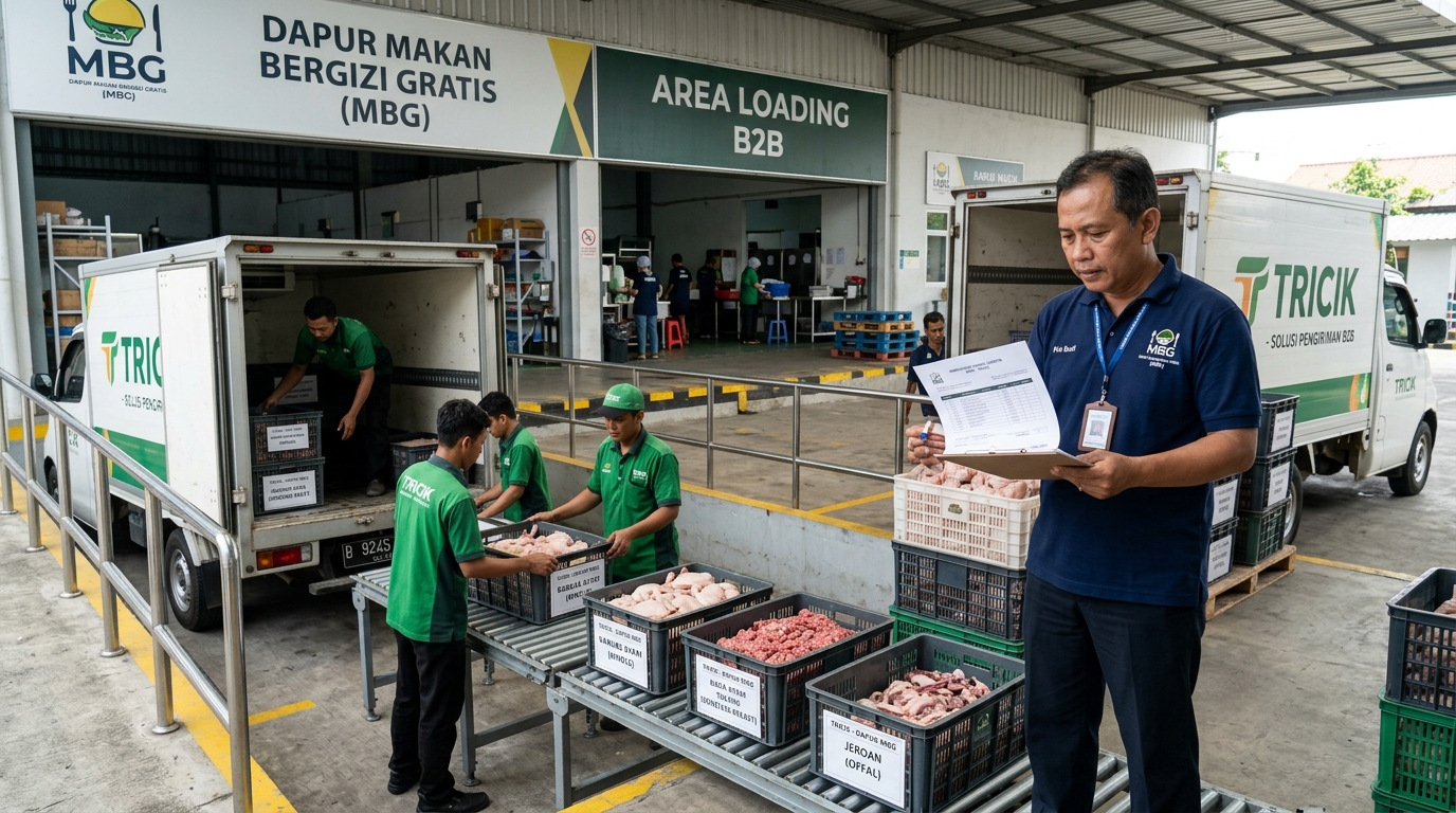 Konsolidasi vendor pasokan satu pintu menggunakan ekosistem ayam segar Tricik Cengkareng untuk menyederhanakan administrasi logistik Dapur MBG