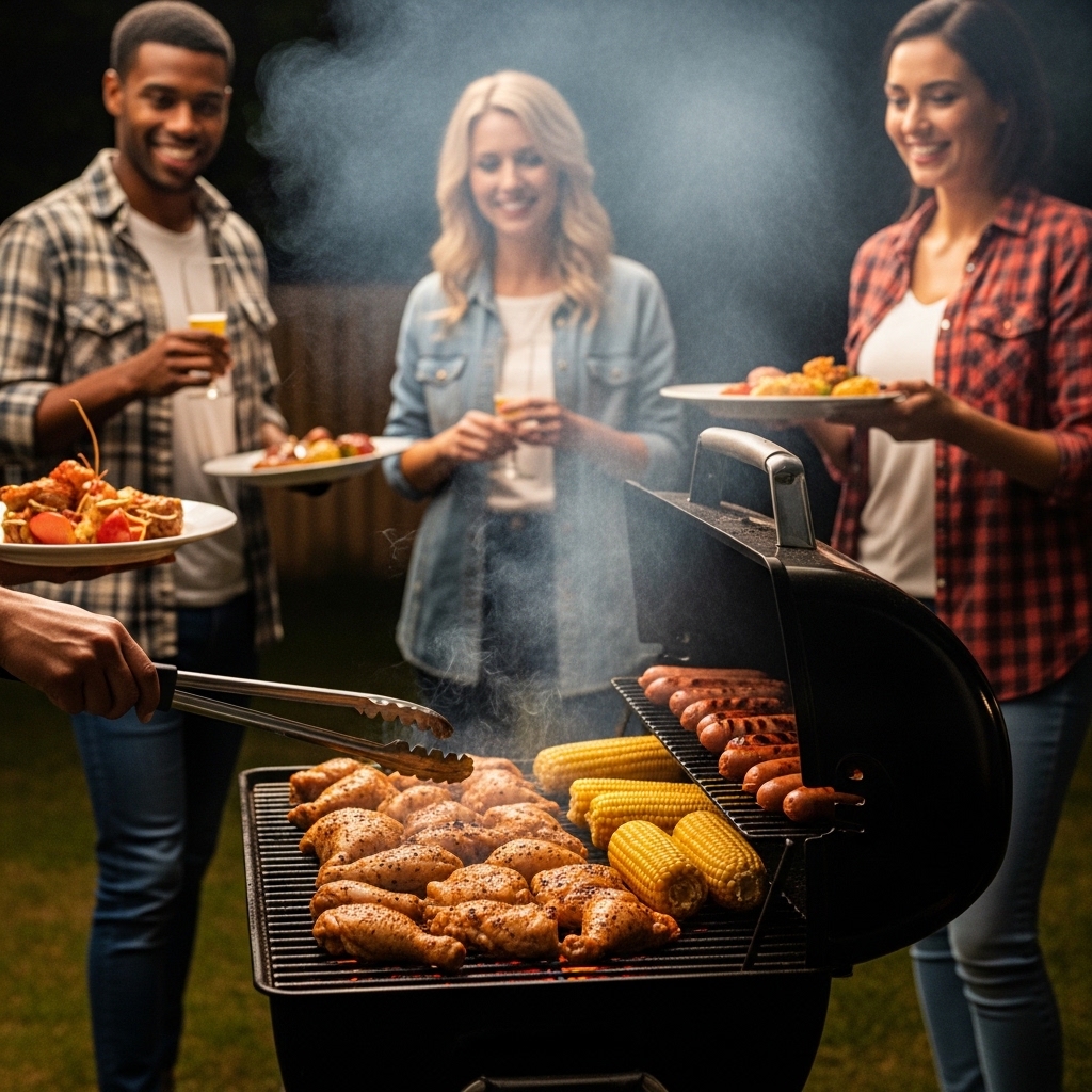 Peluang koordinator reseller ayam potong segar untuk acara BBQ warga komunitas perumahan menggunakan pasokan B2C Tricik Cengkareng