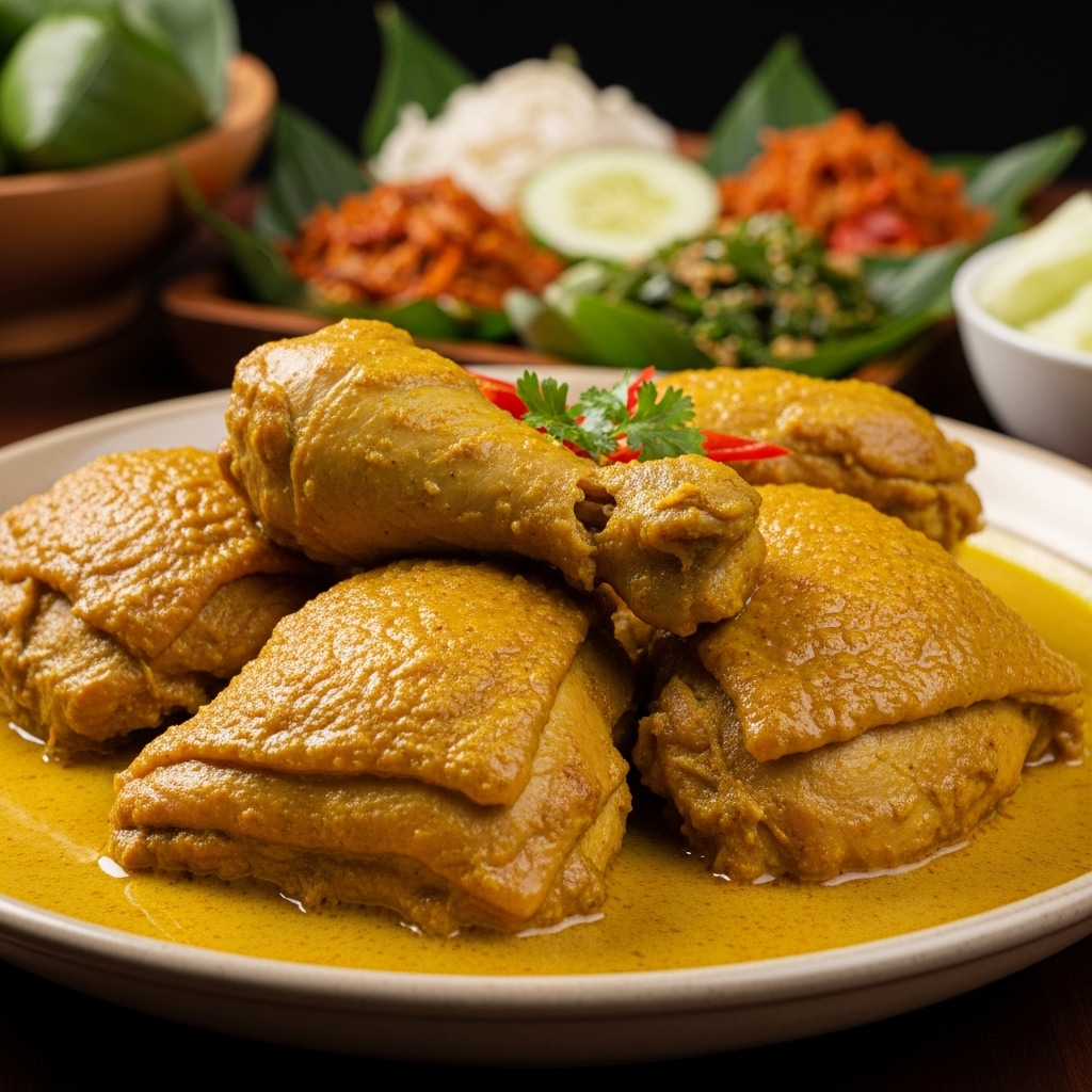 Potongan karkas ayam segar ukuran 1.2kg yang terlihat besar untuk hidangan gulai ayam Padang dari distributor Tricik Cengkareng