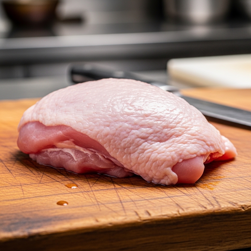 Potongan daging boneless paha ayam segar tanpa kulit dari Tricik untuk sate sehat B2B