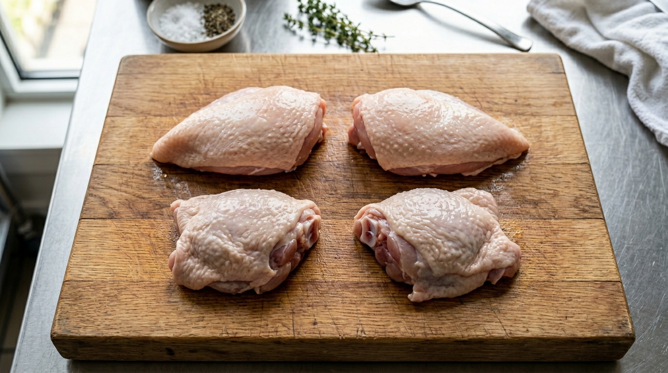 Standar potongan ayam potong segar karkas 1 kg parting 4 dari supplier Tricik untuk konsistensi menu franchise ayam geprek