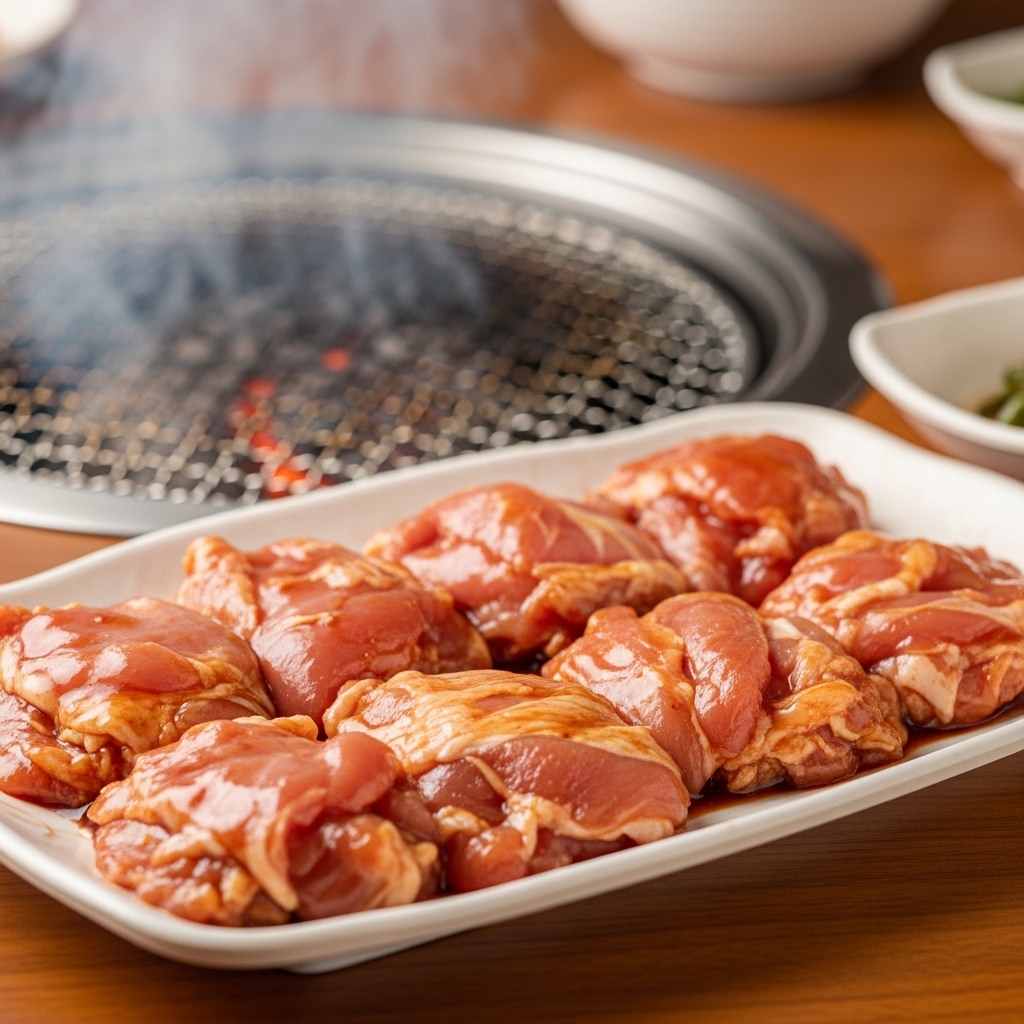 Supplier boneless paha ayam segar Tricik untuk menu grill BBQ di restoran All You Can Eat (AYCE).