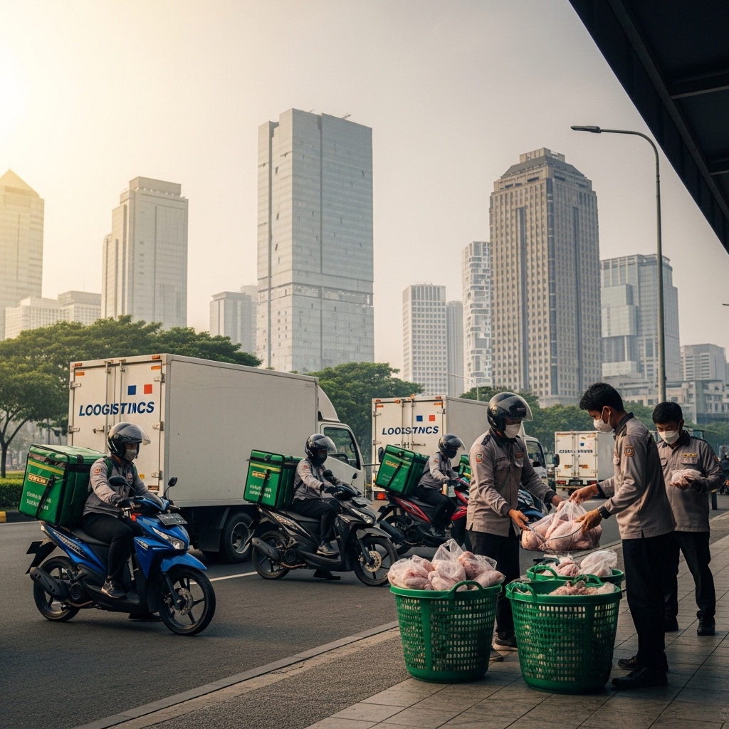 Armada pengiriman pagi tercepat dari supplier ayam terdekat Tricik untuk area Palmerah, Grogol, dan Kalideres Jakarta Barat.