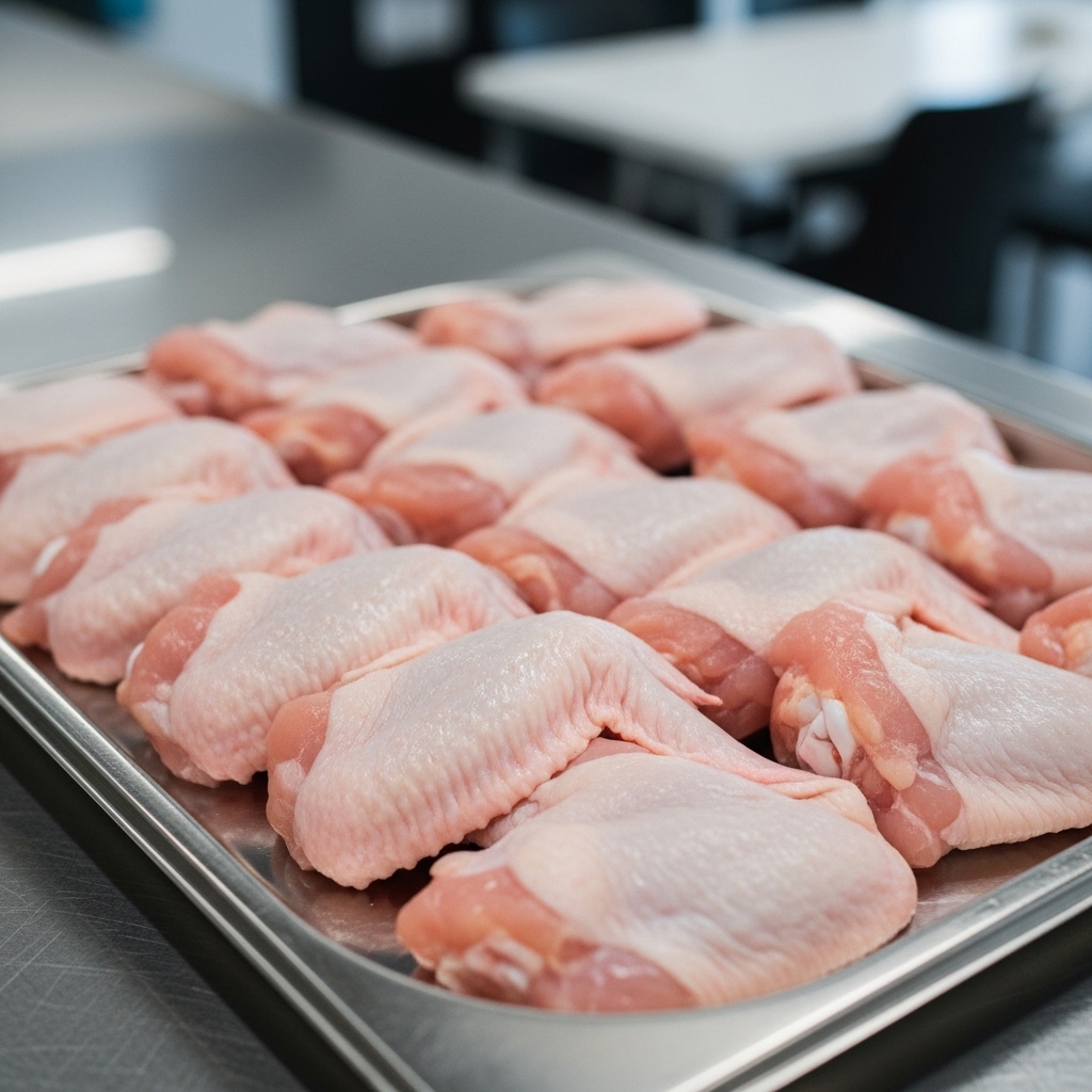 Sayap ayam utuh atau whole wings segar berkualitas premium dari supplier Tricik untuk bahan baku menu cafe margin tinggi.