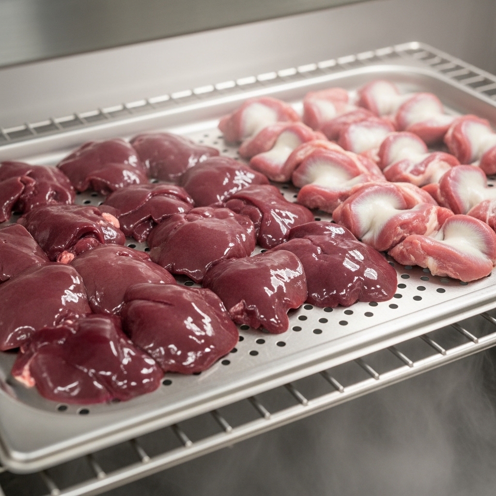 Tips menyimpan hati ampela segar utuh dari supplier Tricik di chiller restoran agar tidak hancur dan bebas bau.