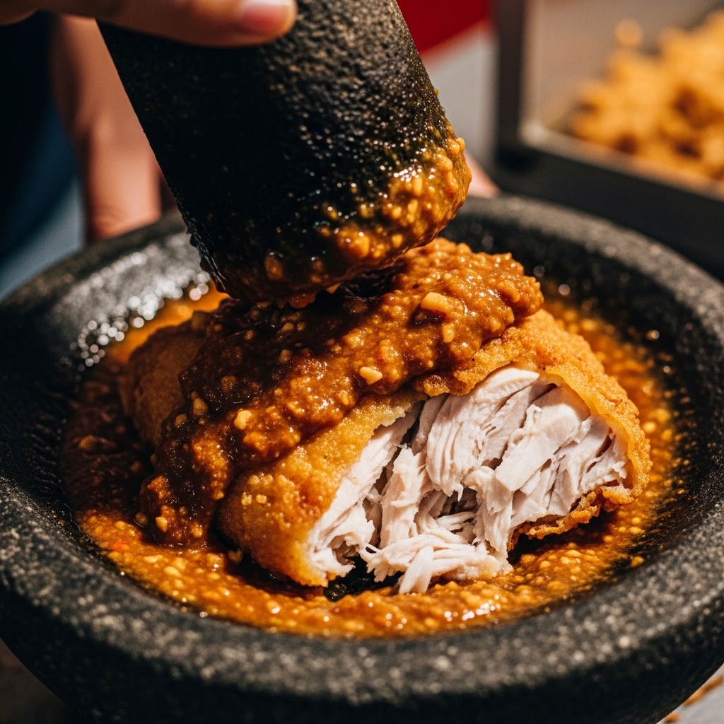 Tekstur daging empuk dari karkas segar 1 kg Tricik Cengkareng yang mudah dihancurkan untuk sajian ayam gepuk warung tenda B2B