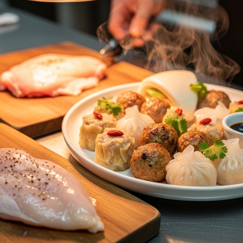 Boneless dada ayam segar Tricik Cengkareng untuk bahan baku dimsum dan bakso homemade bernilai tinggi bagi bisnis restoran B2B saat inflasi