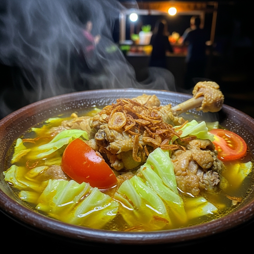 Porsi tongseng ayam gurih menggunakan potongan karkas utuh beserta tulang dari pasokan segar Tricik Cengkareng untuk menekan HPP bisnis kuliner B2B